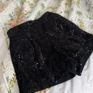 Zara Sequined Shorts